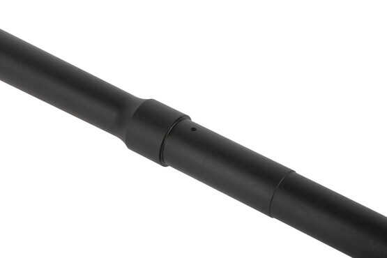 The Criterion AR-15 barrel is dimpled beneath the gas port for set screw gas block installation